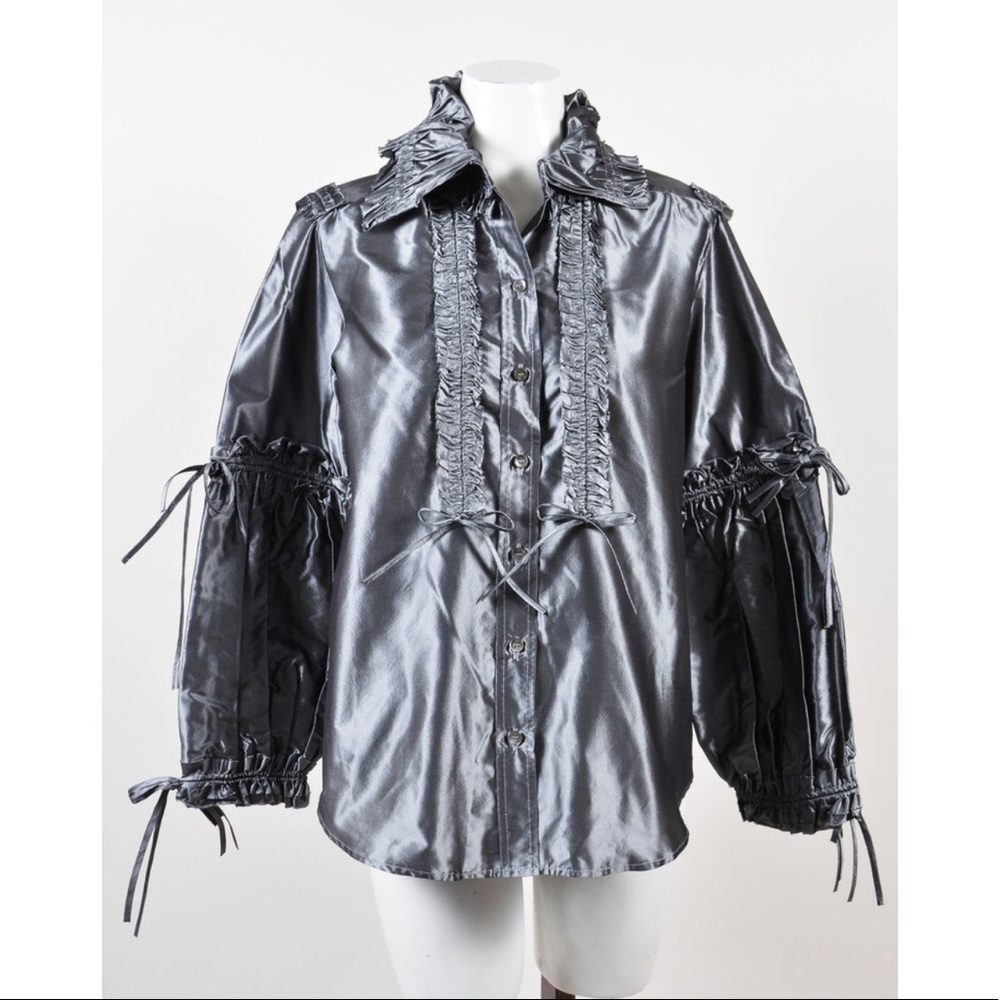 Oscar de la Renta 100% silk blouse RARE AUTHENTIC